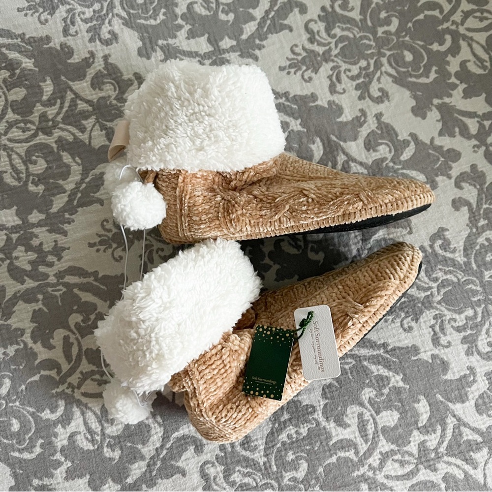 Soft surroundings bootie slippers large